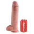 King Cock 11 - grand gode ventouse avec testicules (28 cm) - naturel