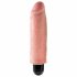 Pipedream King Cock 6″ Vibrating Stiffy - vodotěsný, realistický vibrátor (15cm) - tělová barva