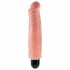 Pipedream King Cock 7″ Vibrating Stiffy - vodotěsný, realistický vibrátor (18cm) - tělová barva