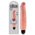 King Cock 7 Stiffy - Vibrateur Réaliste Étanche (18cm) - Naturel