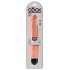 King Cock 10 Stiffy - waterdichte, realistische vibrator (25 cm) - huidkleurig