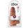 King Cock 9 Dikke Dildo met Zuignap (23cm) - Donker Naturel