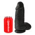 King Cock 23 cm ventouse noire