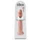 King Cock 13 - obří realistické dildo (33 cm) - přírodní