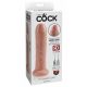 King Cock 7 - realistický dildo (18 cm) - přírodní