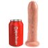 King Cock 7 Předkožkátor - realistické dildo (18cm) - tělová barva