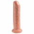 King Cock 7 - realistický dildo (18 cm) - přírodní