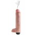 King Cock 10 - realistické stříkající dildo (25cm) - tělová barva