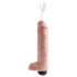 King Cock 10 - realistické stříkající dildo (25cm) - tělová barva