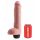 King Cock 11 - realistické stříkající dildo (28 cm) - přírodní