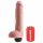 King Cock 11 - realistické stříkající dildo (28 cm) - přírodní