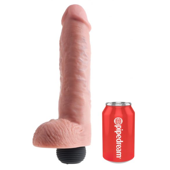 King Cock 11 - realistické stříkající dildo (28 cm) - přírodní