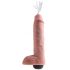 King Cock 11 - realistické stříkající dildo (28 cm) - přírodní