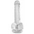 King Cock Clear 6 - malé dildo s varlaty (15 cm)