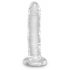 King Cock Clear 6 - lepivé dildo (15 cm)