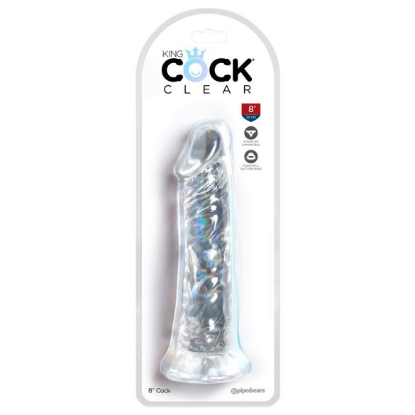 King Cock Clair 8 - Gode à ventouse, grand (20 cm)