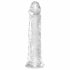 King Cock Clear 8 - velké dildo s přísavkou (20cm)