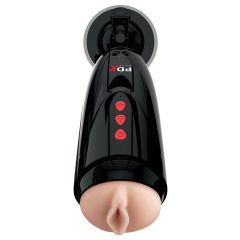   PDX Elite Dirty Talk - dobíjecí vibrační masturbátor (černý)