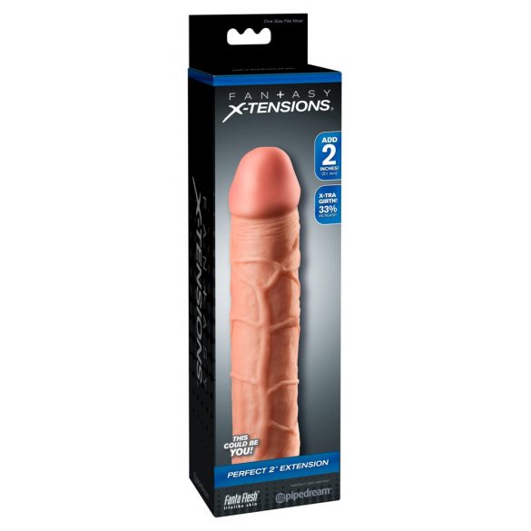 X-TENSION Parfait 2 - Manchon pénien réaliste (20,3 cm) - naturel