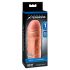 X-TENSION Mega 1 - realistický návlek na penis (17,7cm) - přírodní