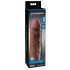 X-TENSION Mega 2 - realistische penis sleeve (20,3cm) - donker natuur