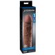 X-TENSION Mega 2 - realistický návlek na penis (20,3 cm) - tmavě přírodní