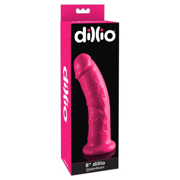 Pipedream Dillio 8 inch - realistické dildo s přísavkou (20 cm) - růžové