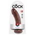 King Cock 8 dildo (20cm) - hnědý