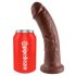 King Cock 8 dildo (20 cm) – hnědé