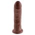 King Cock 8 dildo (20cm) - hnědý