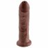 King Cock 8 dildo (20cm) - hnědý