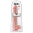 King Cock 15 - zuignap dildo met ballen (38cm) - natuur