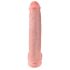 King Cock 15 - přísavný dildo s varlaty (38 cm) - tělová barva