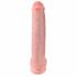 King Cock 15 - přísavný dildo s varlaty (38 cm) - tělová barva