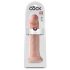 King Cock 14 - velké dildo se svorkou (36 cm) - přírodní