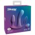 3Some Joie Totale - Triple Vibromasseur Rechargeable et Radio (Violet)