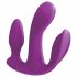 3Some Joie Totale - Triple Vibromasseur Rechargeable et Radio (Violet)