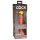 King Cock Elite 6 - zuignap, realistische dildo (15cm) - huidskleur