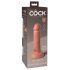 King Cock Elite 6 - připínací, realistické dildo (15 cm) - přírodní