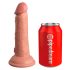 King Cock Elite 6 - zuignap, realistische dildo (15cm) - huidskleur