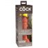 King Cock Elite 6 - připínací, realistické dildo (15 cm) - tmavé