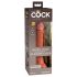 King Cock Elite 7 - zuignap, realistische dildo (18 cm) - donker natur