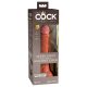 King Cock Elite 7- připínací, realistické dildo (18 cm) - tmavě přírodní