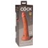 King Cock Elite 7 - zuignap, realistische dildo (18 cm) - donker natur