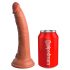 King Cock Elite 7 - zuignap, realistische dildo (18 cm) - donker natur