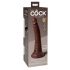 King Cock Elite 7 - gode réaliste à ventouse (18 cm) - marron