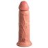 King Cock Elite 8 - připínací, realistické dildo (20 cm) - přírodní