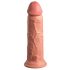 King Cock Elite 8 - připínací, realistické dildo (20 cm) - přírodní