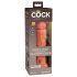 King Cock Elite 8 - gode réaliste à ventouse (20 cm) - brun foncé