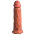 King Cock Elite 8 - gode réaliste à ventouse (20 cm) - brun foncé